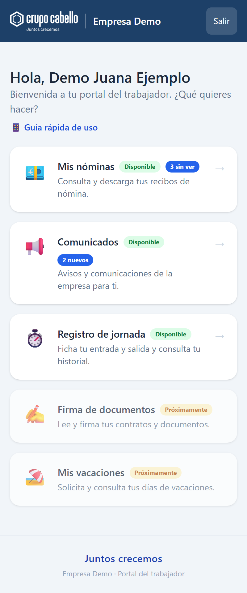 Tu menú