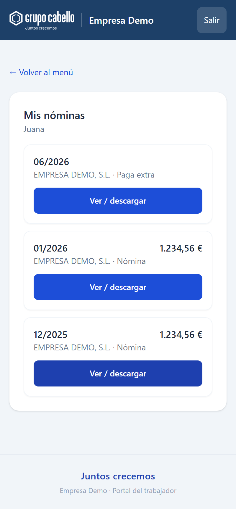Tus nóminas