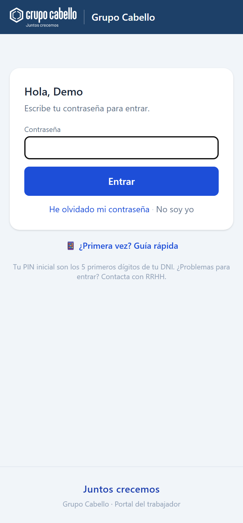 Hola de nuevo